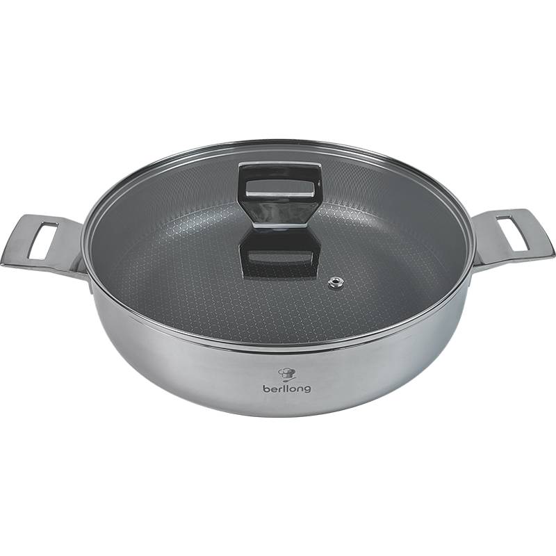 უჟანგავი ფოლადის ტაფა-ქვაბი BERLLONG BSSH- 0208