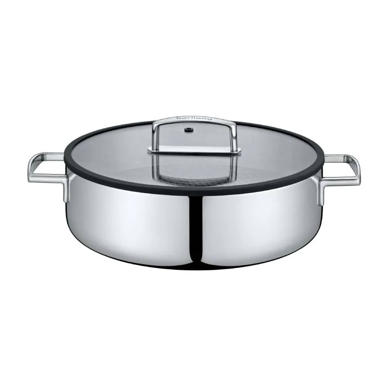 უჟანგავი ფოლადის ტაფა-ქვაბი BERLLONG BTSH-30